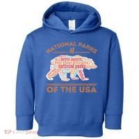 National Parks Bear Hiking Travel Camping Outdoors Retro USA  Toddler Hoodie thumb 0