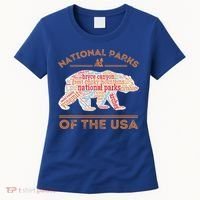 National Parks Bear Hiking Travel Camping Outdoors Retro USA  Women's T-Shirt thumb 0