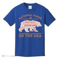 National Parks Bear Hiking Travel Camping Outdoors Retro USA  Kids T-Shirt thumb 0