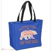 National Parks Bear Hiking Travel Camping Outdoors Retro USA  Tote Bag thumb 2