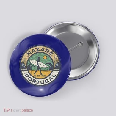 Nazare Portugal Beach Button