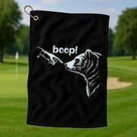 National Park Bear Boop Bear Nose Boop Bear Golf Towel thumb 1