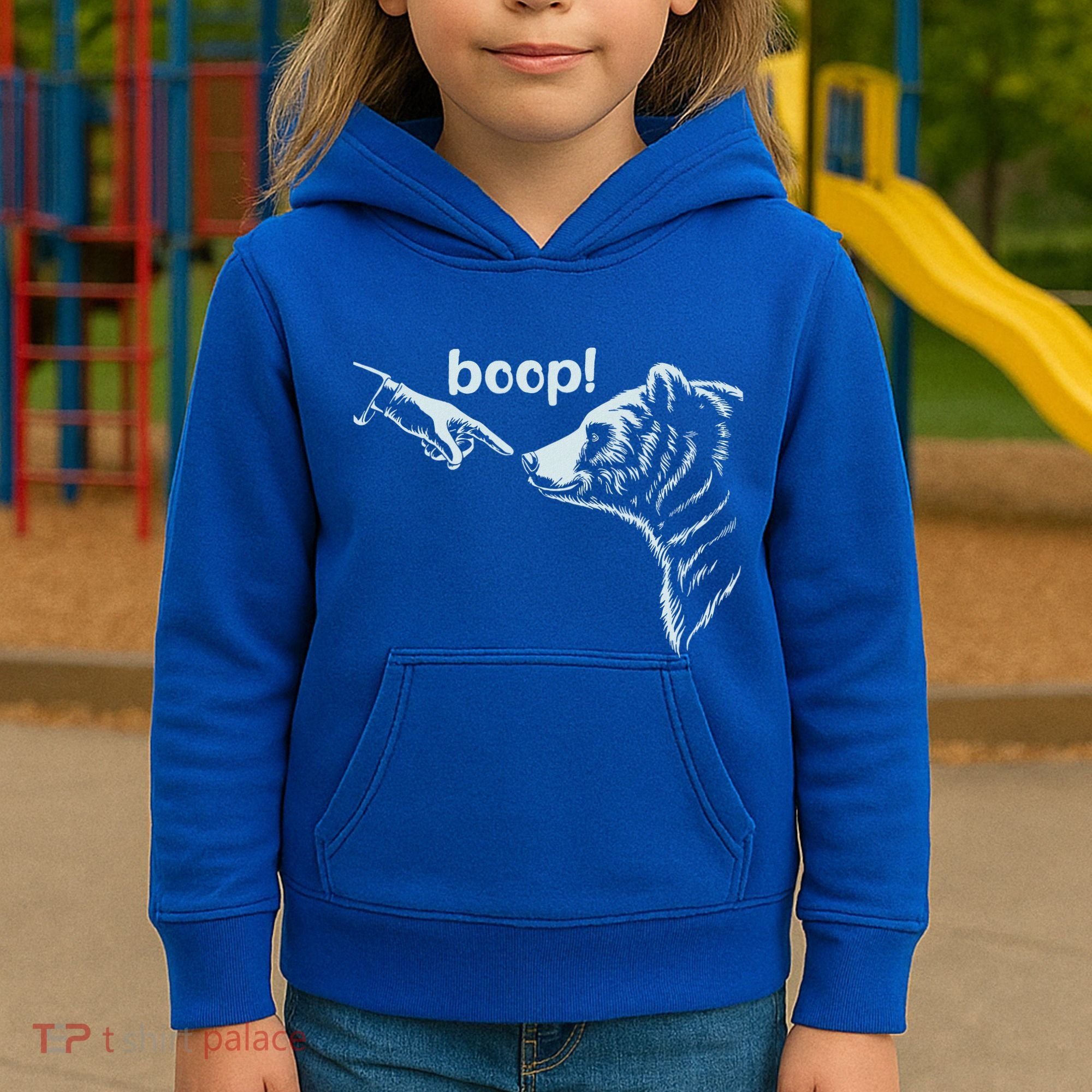 National Park Bear Boop Bear Nose Boop Bear Kids Hoodie