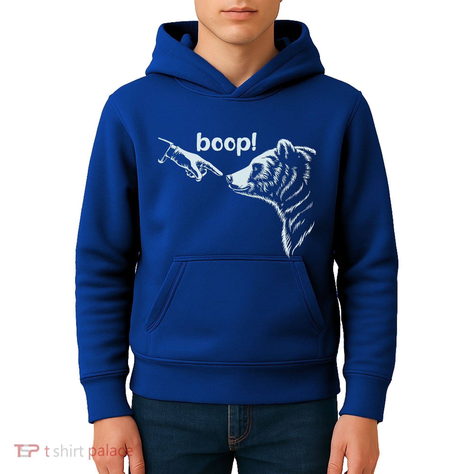National Park Bear Boop Bear Nose Boop Bear Kids Hoodie