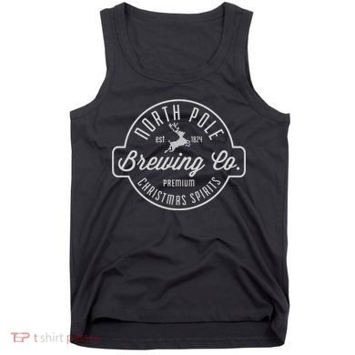 North Pole Brewing Co Christmas Santa North Pole Matching Tank Top