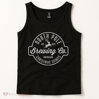 North Pole Brewing Co Christmas Santa North Pole Matching Tank Top thumb 2
