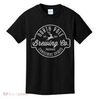 North Pole Brewing Co Christmas Santa North Pole Matching Kids T-Shirt thumb 0