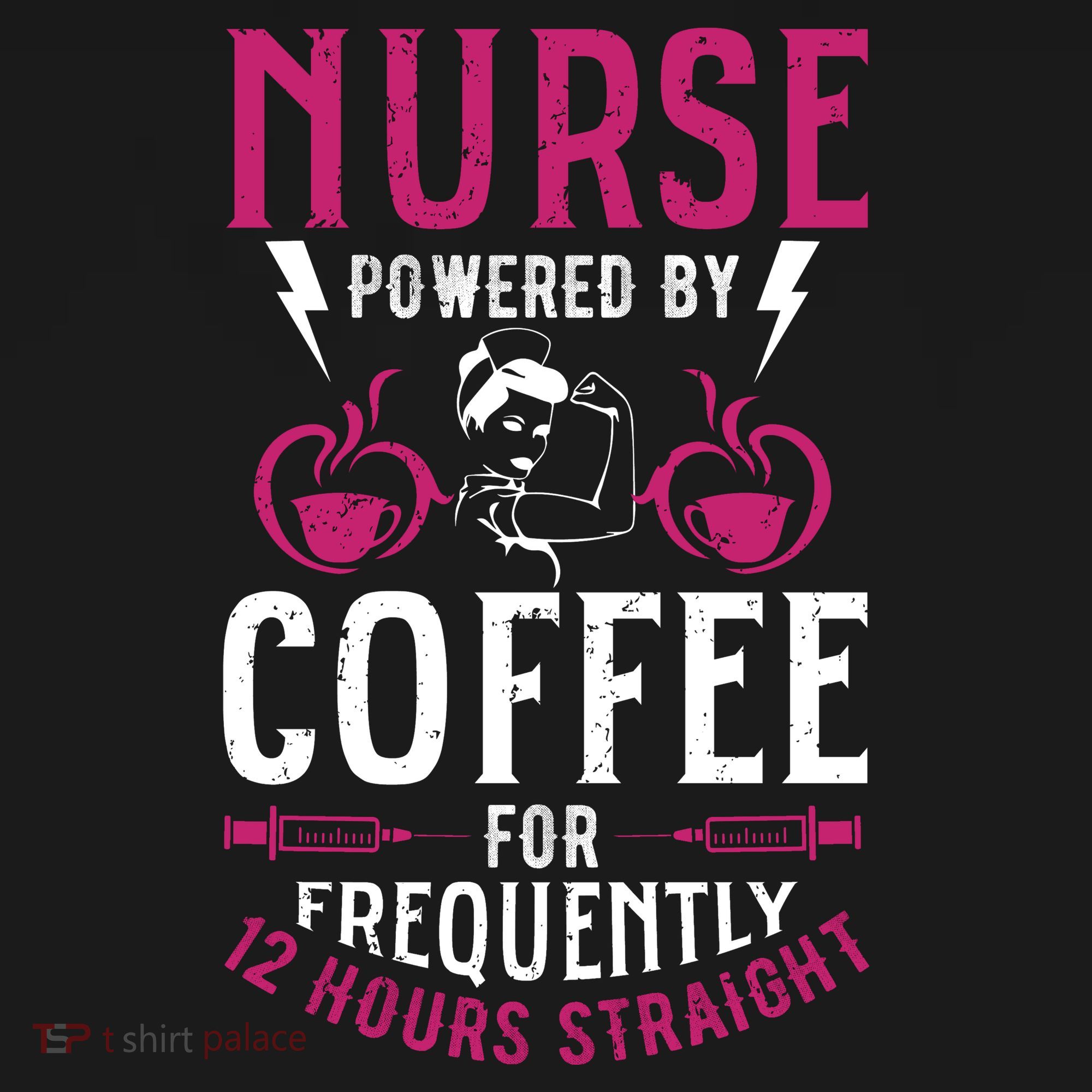 Nurse Powered By Coffee For Frequently 12 Hours Straight Coaster