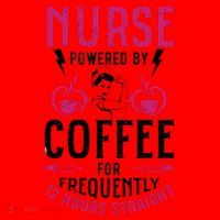 Nurse Powered By Coffee For Frequently 12 Hours Straight Santa Hat thumb 1