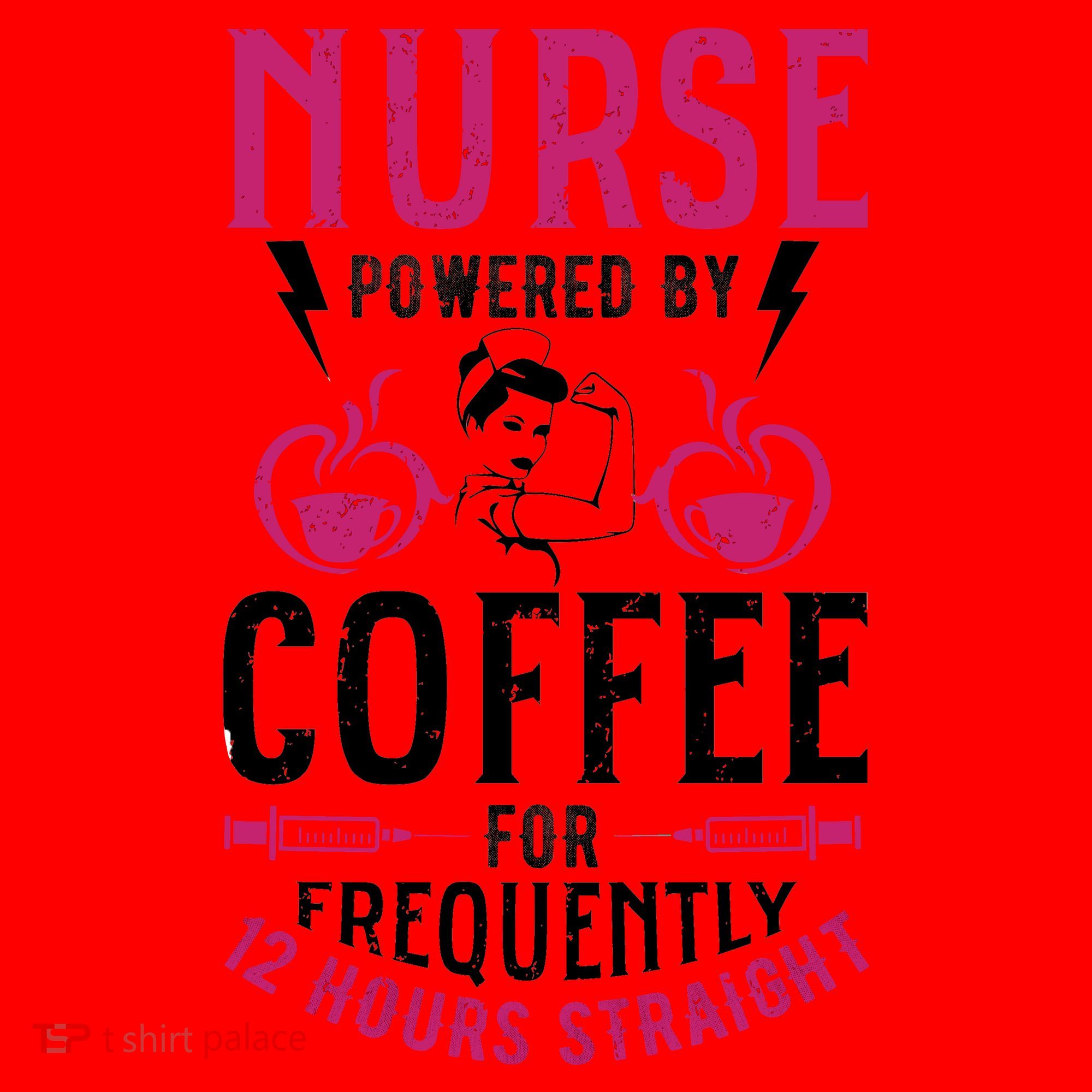 Nurse Powered By Coffee For Frequently 12 Hours Straight Santa Hat
