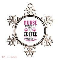 Nurse Powered By Coffee For Frequently 12 Hours Straight Ornament thumb 0