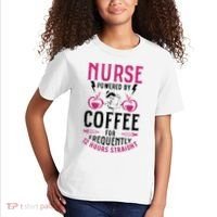 Nurse Powered By Coffee For Frequently 12 Hours Straight Kids T-Shirt thumb 2