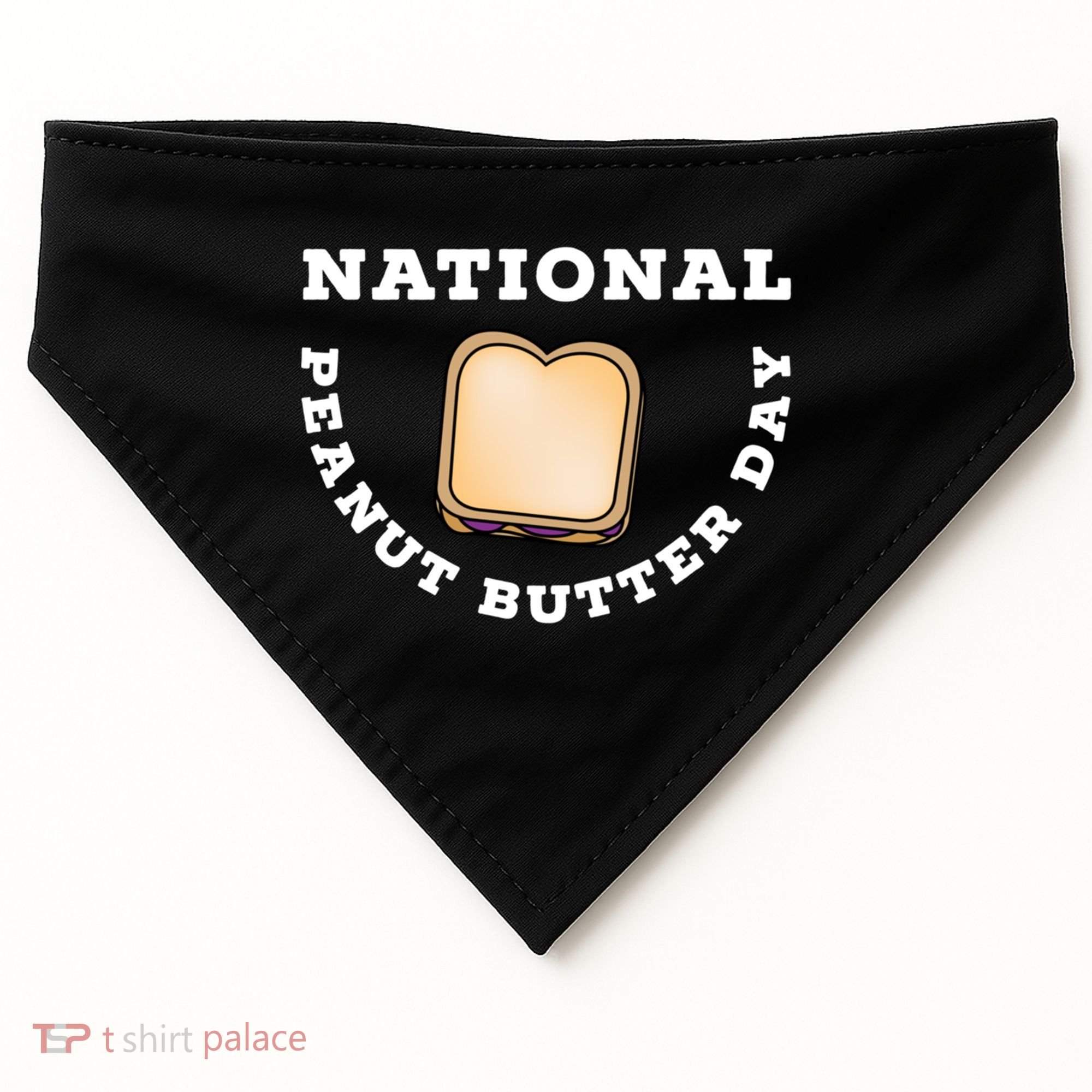 National Peanut Butter Day Peanut Butter And Jelly Sandwich Meaningful Gift USA-Made Doggie Bandana