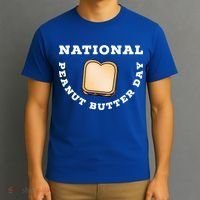 National Peanut Butter Day Peanut Butter And Jelly Sandwich Meaningful Gift T-Shirt thumb 3