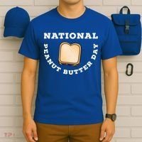National Peanut Butter Day Peanut Butter And Jelly Sandwich Meaningful Gift T-Shirt thumb 6