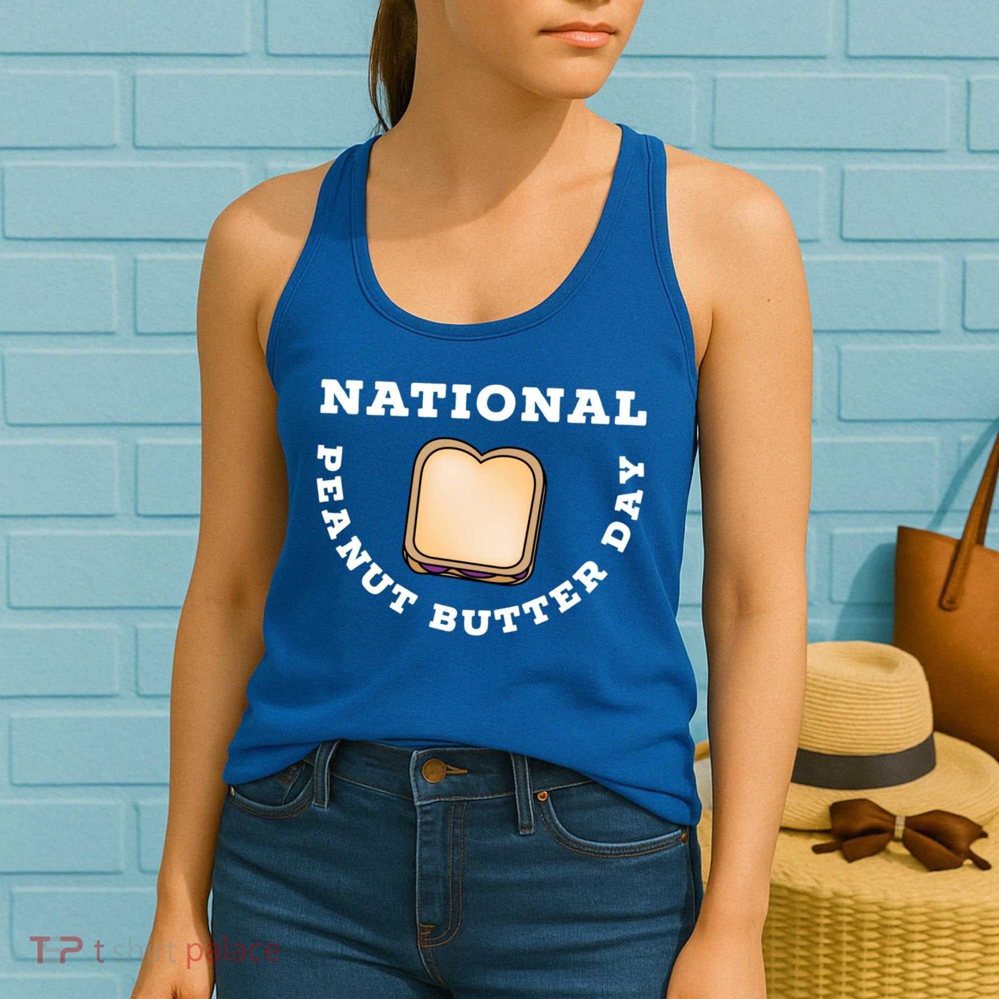 National Peanut Butter Day Peanut Butter And Jelly Sandwich Meaningful Gift Women's Tank Top