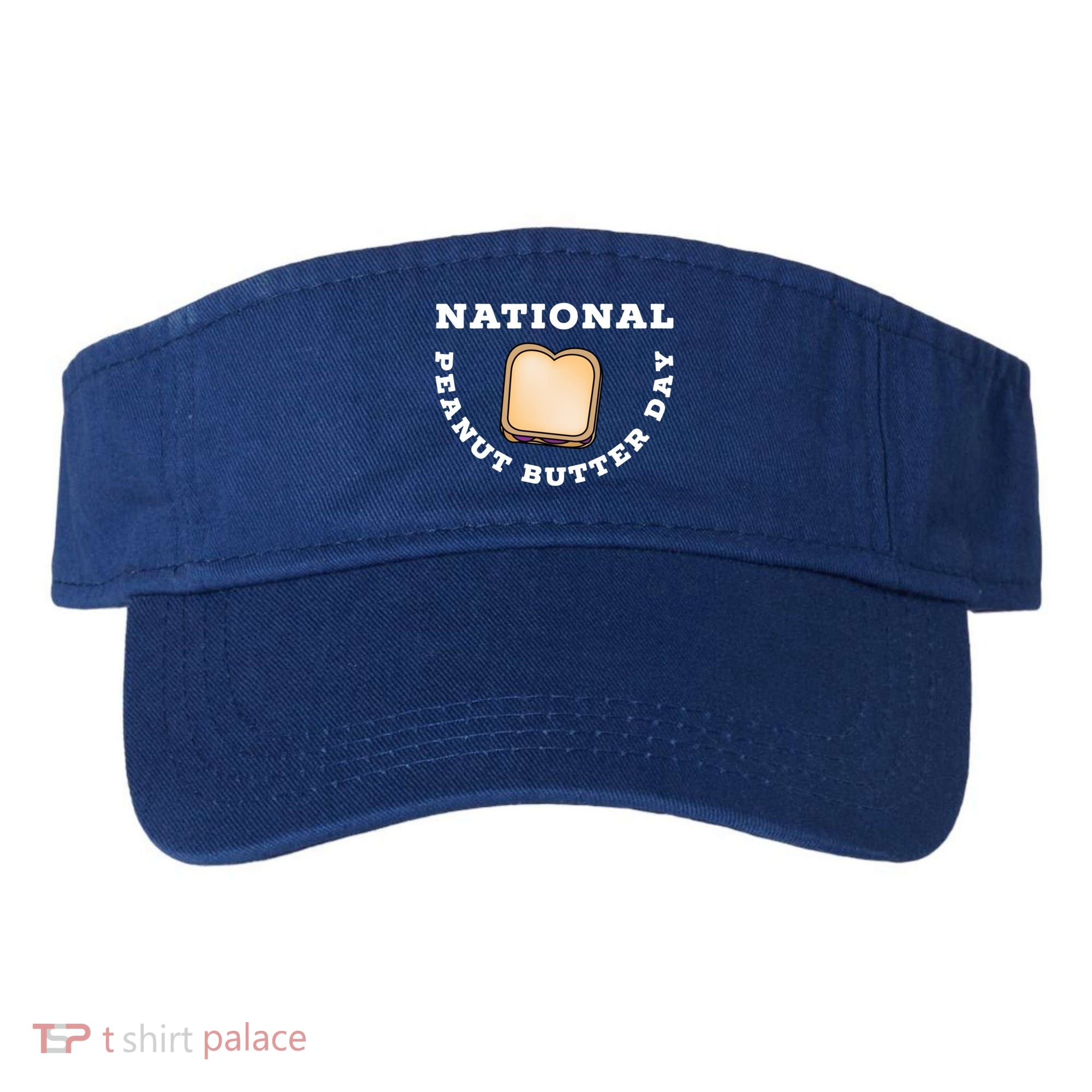 National Peanut Butter Day Peanut Butter And Jelly Sandwich Meaningful Gift Visor