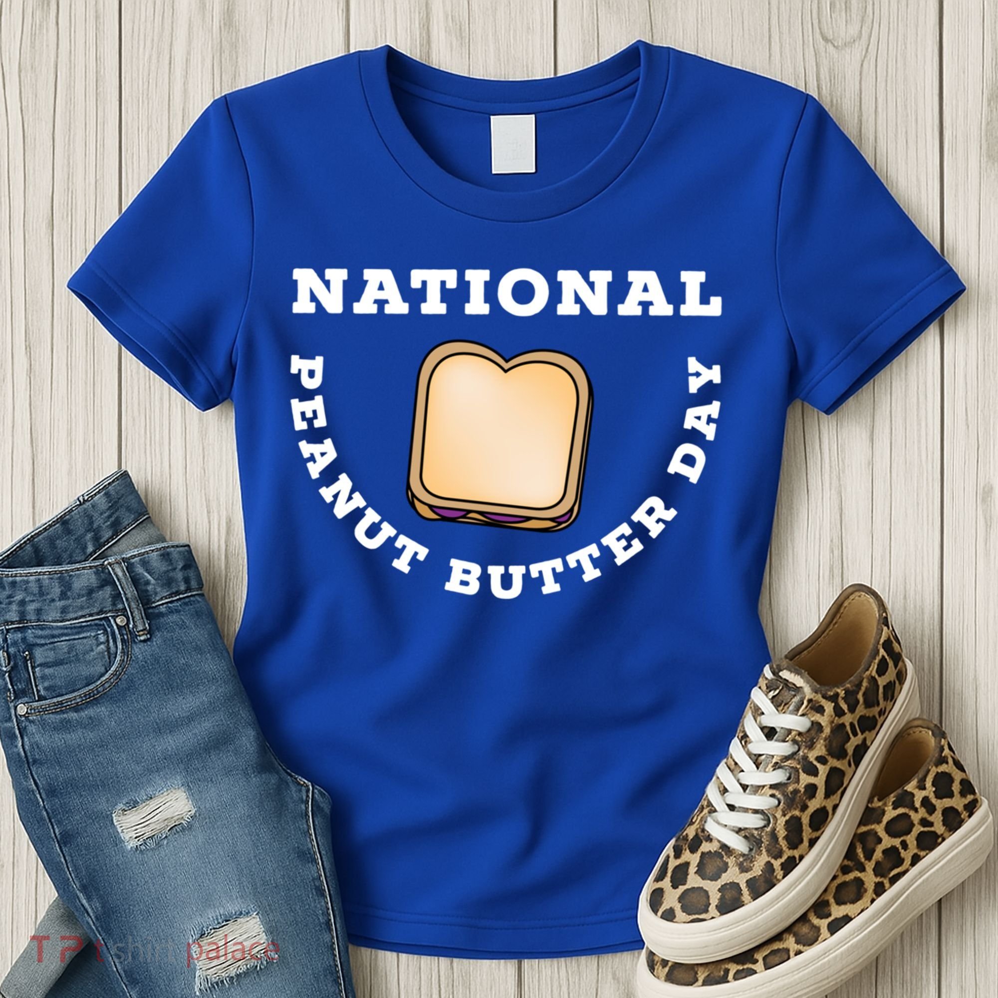 National Peanut Butter Day Peanut Butter And Jelly Sandwich Meaningful Gift Women's T-Shirt