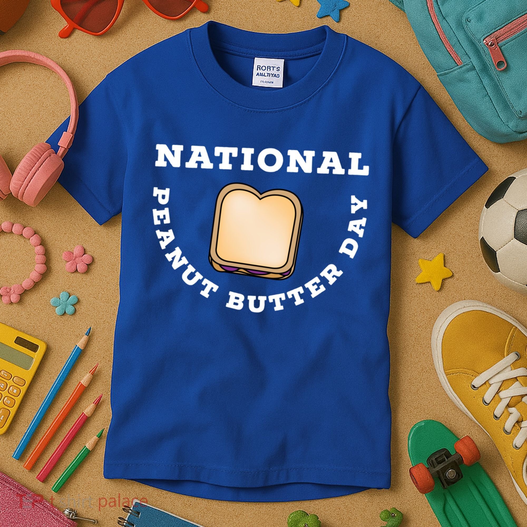 National Peanut Butter Day Peanut Butter And Jelly Sandwich Meaningful Gift Kids T-Shirt