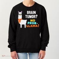 No Probgiftllama Brain Tumor Survivor Recovery Get Well Funny Gift Cool Gift Women's Sweatshirt thumb 0
