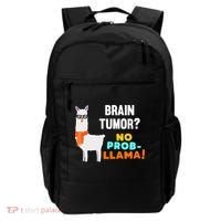 No Probgiftllama Brain Tumor Survivor Recovery Get Well Funny Gift Cool Gift Backpack thumb 0