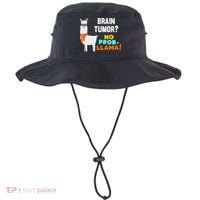 No Probgiftllama Brain Tumor Survivor Recovery Get Well Funny Gift Cool Gift Bucket Hat thumb 0