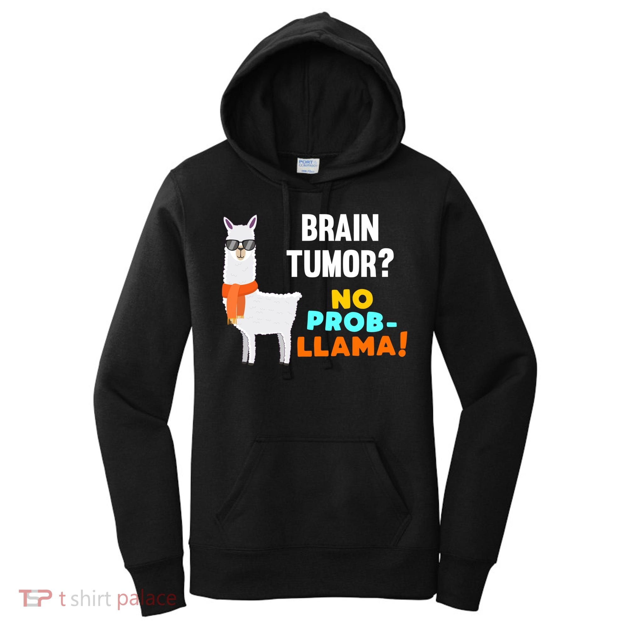 No Probgiftllama Brain Tumor Survivor Recovery Get Well Funny Gift Cool Gift Women's Hoodie