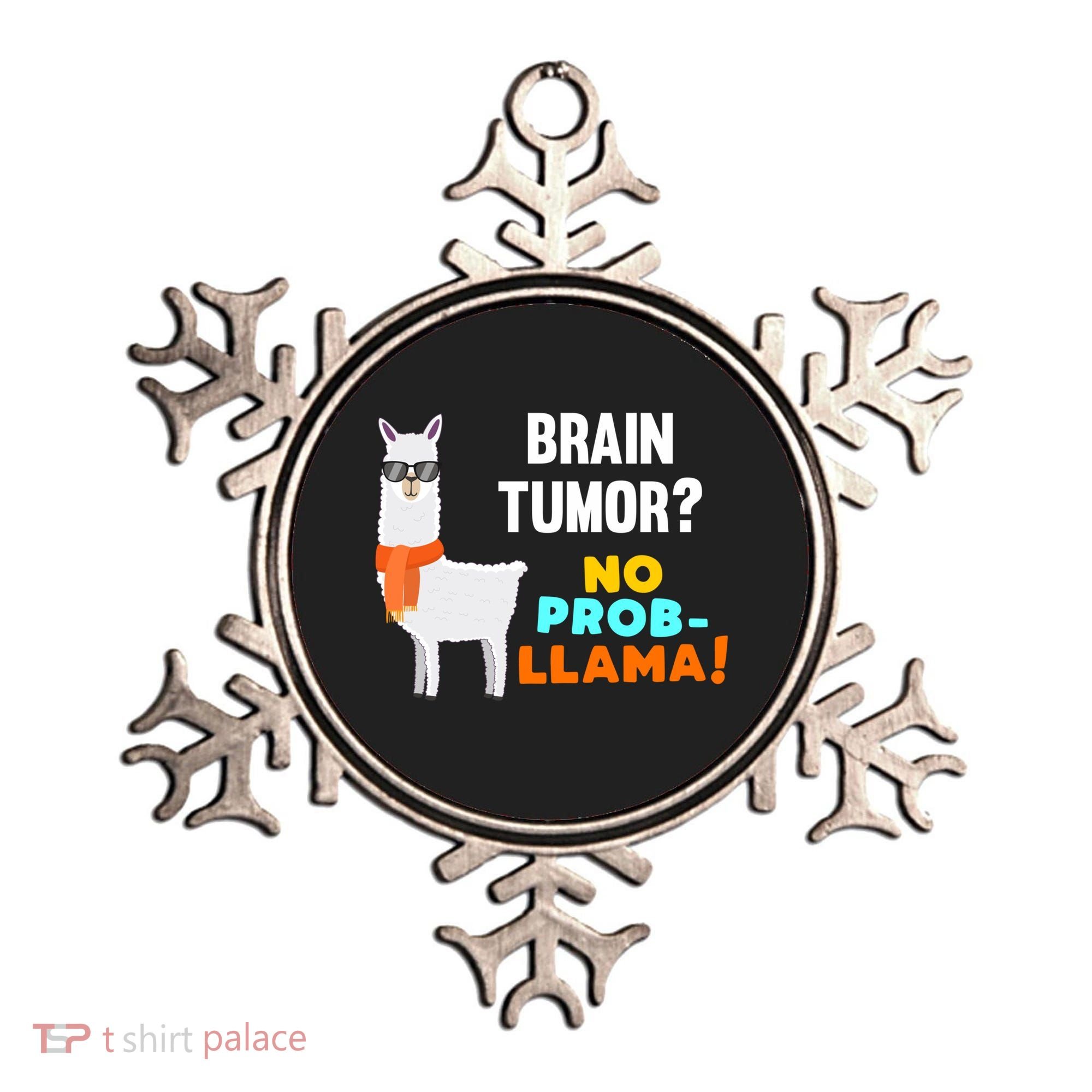 No Probgiftllama Brain Tumor Survivor Recovery Get Well Funny Gift Cool Gift Ornament