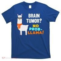 No Probgiftllama Brain Tumor Survivor Recovery Get Well Funny Gift Cool Gift T-Shirt thumb 0