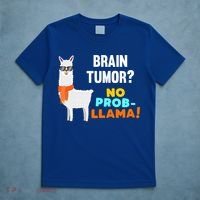 No Probgiftllama Brain Tumor Survivor Recovery Get Well Funny Gift Cool Gift T-Shirt thumb 5