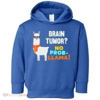 No Probgiftllama Brain Tumor Survivor Recovery Get Well Funny Gift Cool Gift Toddler Hoodie thumb 0