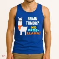 No Probgiftllama Brain Tumor Survivor Recovery Get Well Funny Gift Cool Gift Tank Top thumb 3