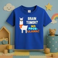 No Probgiftllama Brain Tumor Survivor Recovery Get Well Funny Gift Cool Gift Toddler T-Shirt thumb 3