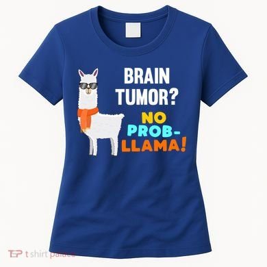 No Probgiftllama Brain Tumor Survivor Recovery Get Well Funny Gift Cool Gift Women's T-Shirt