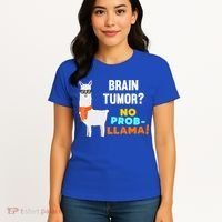 No Probgiftllama Brain Tumor Survivor Recovery Get Well Funny Gift Cool Gift Women's T-Shirt thumb 4