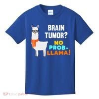 No Probgiftllama Brain Tumor Survivor Recovery Get Well Funny Gift Cool Gift Kids T-Shirt thumb 0