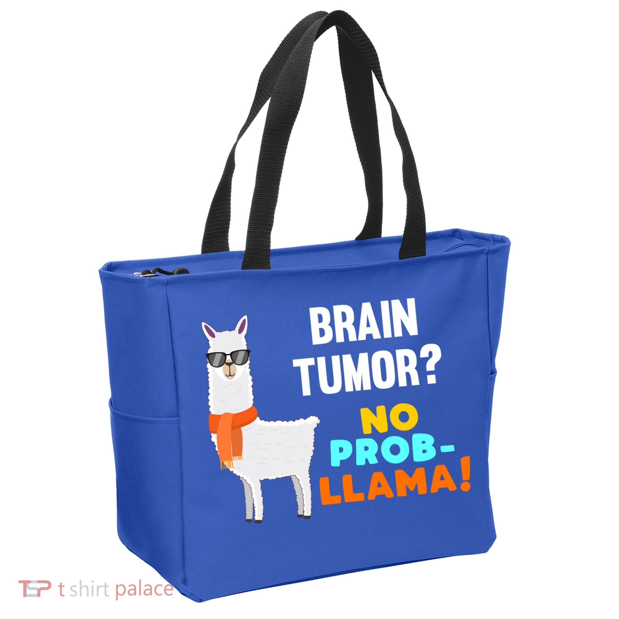 No Probgiftllama Brain Tumor Survivor Recovery Get Well Funny Gift Cool Gift Tote Bag