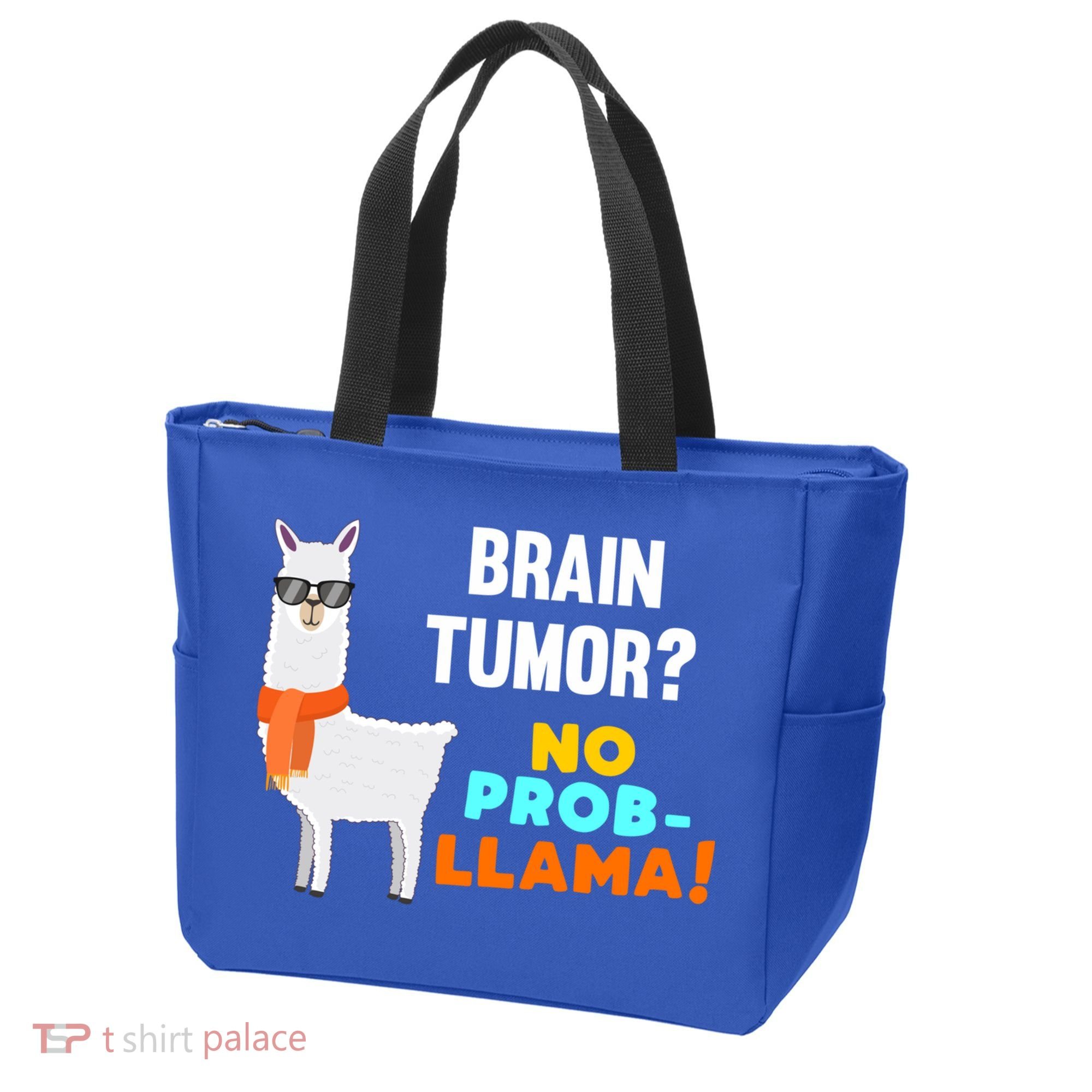 No Probgiftllama Brain Tumor Survivor Recovery Get Well Funny Gift Cool Gift Tote Bag