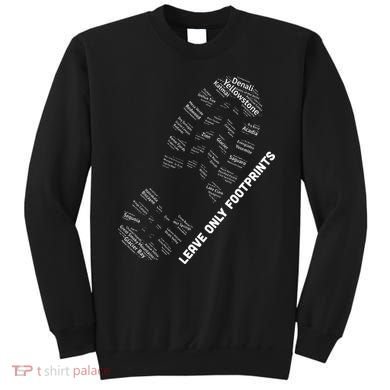 National Parks Boot Print Listing All National Parks Sweatshirt