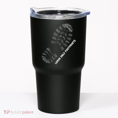 National Parks Boot Print Listing All National Parks Tumbler
