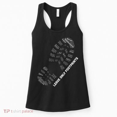 National Parks Boot Print Listing All National Parks Women's Tank Top