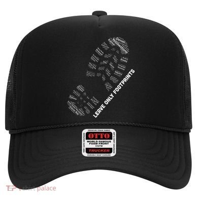 National Parks Boot Print Listing All National Parks Hat