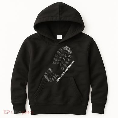National Parks Boot Print Listing All National Parks Kids Hoodie