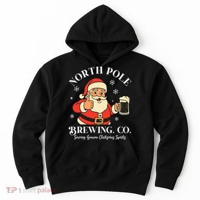 North Pole Brewing Company Vintage Christmas Hoodie