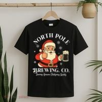 North Pole Brewing Company Vintage Christmas T-Shirt thumb 2