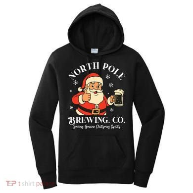 North Pole Brewing Company Vintage Christmas Women's Hoodie