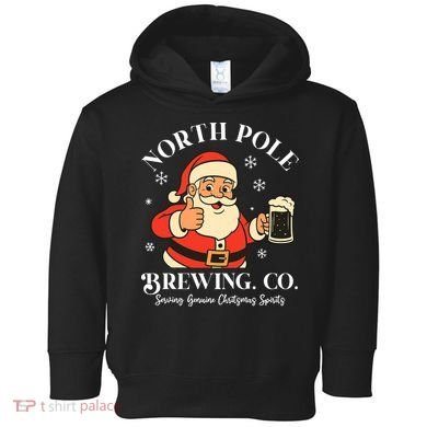 North Pole Brewing Company Vintage Christmas Toddler Hoodie
