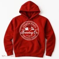 North Pole Brewing Co Shirt Santa Sleigh Rides Christmas Hoodie thumb 0