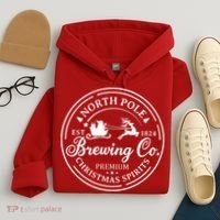 North Pole Brewing Co Shirt Santa Sleigh Rides Christmas Hoodie thumb 4