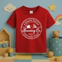 North Pole Brewing Co Shirt Santa Sleigh Rides Christmas Toddler T-Shirt thumb 3